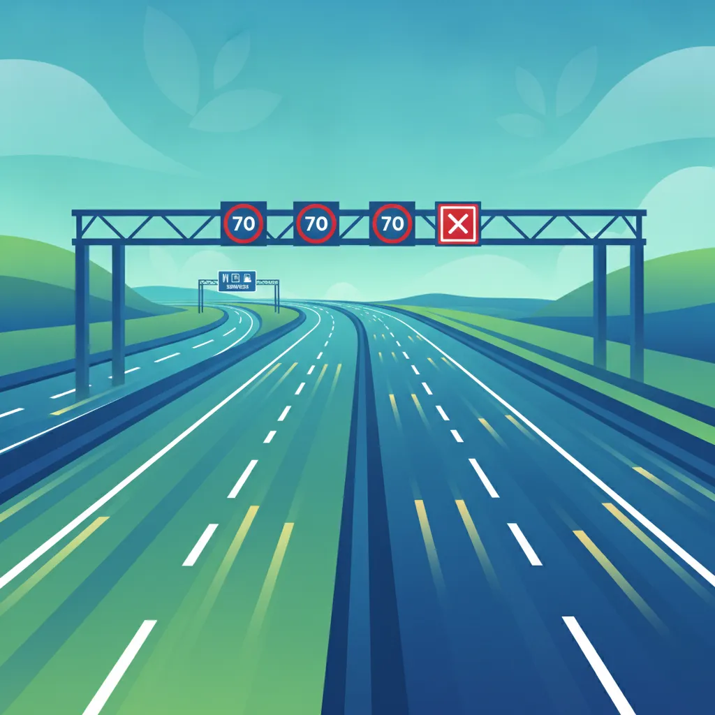 Obraz lekcji Zasady ruchu na autostradach, inteligentne autostrady i miejsca obsługi podróżnych
