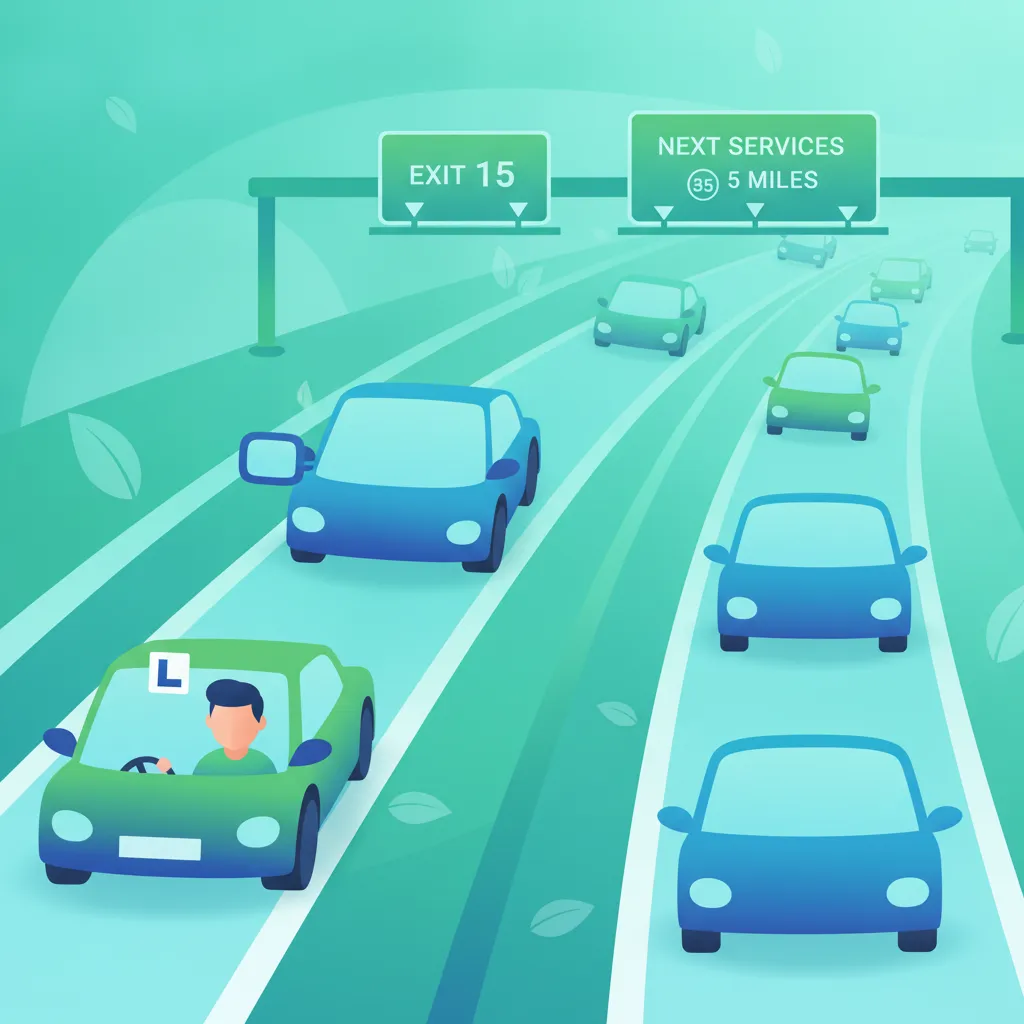 Obraz lekcji Bezpieczna jazda po autostradach i drogach ekspresowych