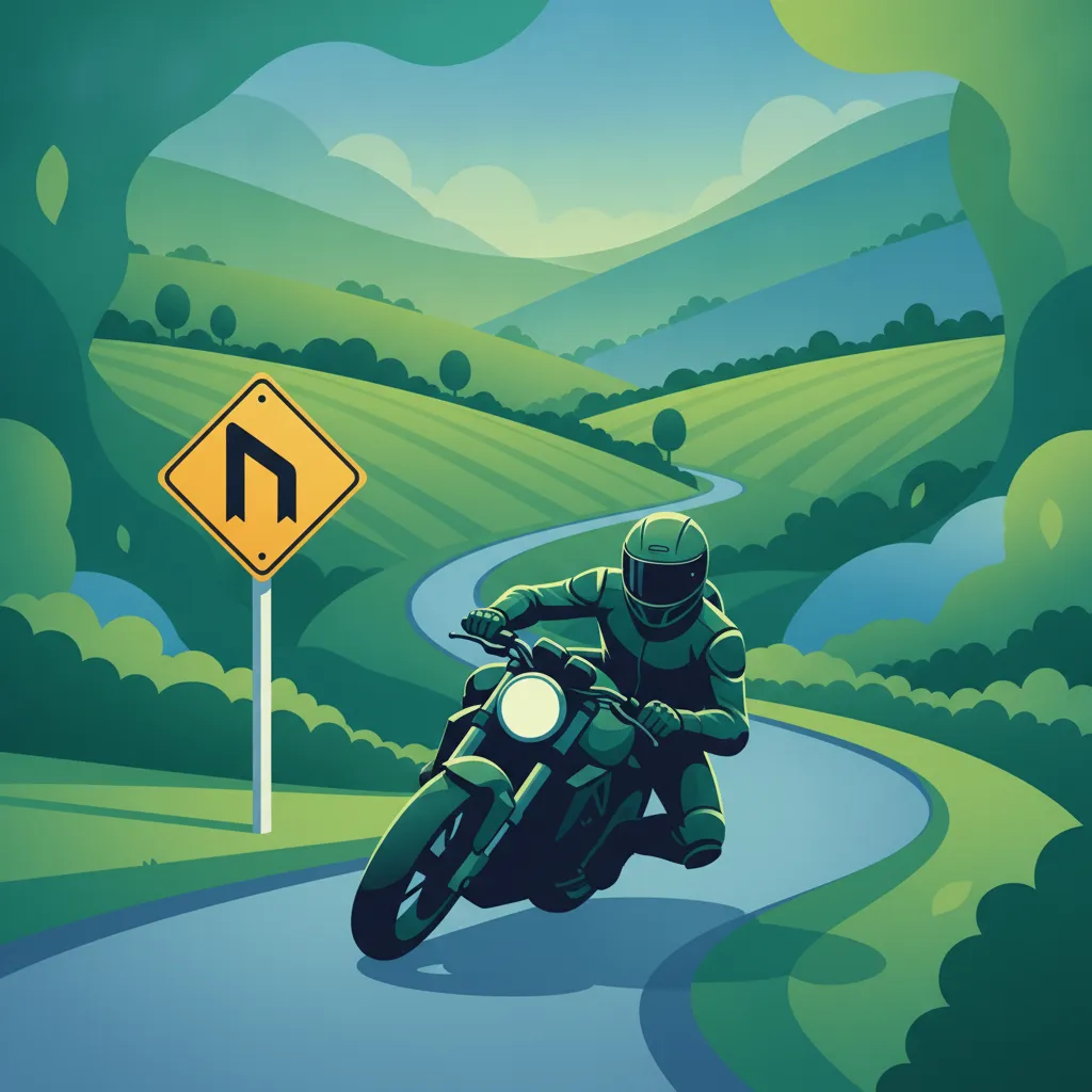 Obraz lekcji Interpretacja znaków drogowych dla motocyklistów