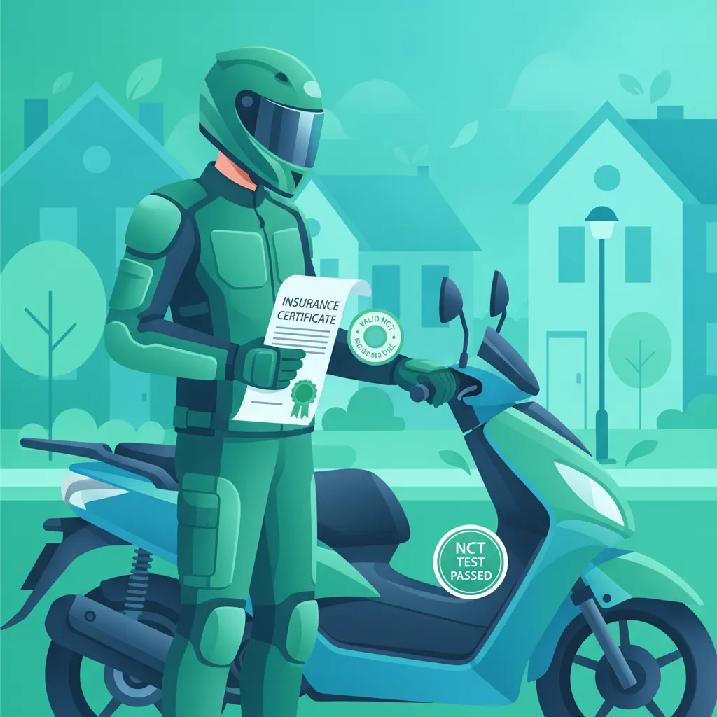 Obraz lekcji Ubezpieczenie i wymogi NCT dla motorowerów