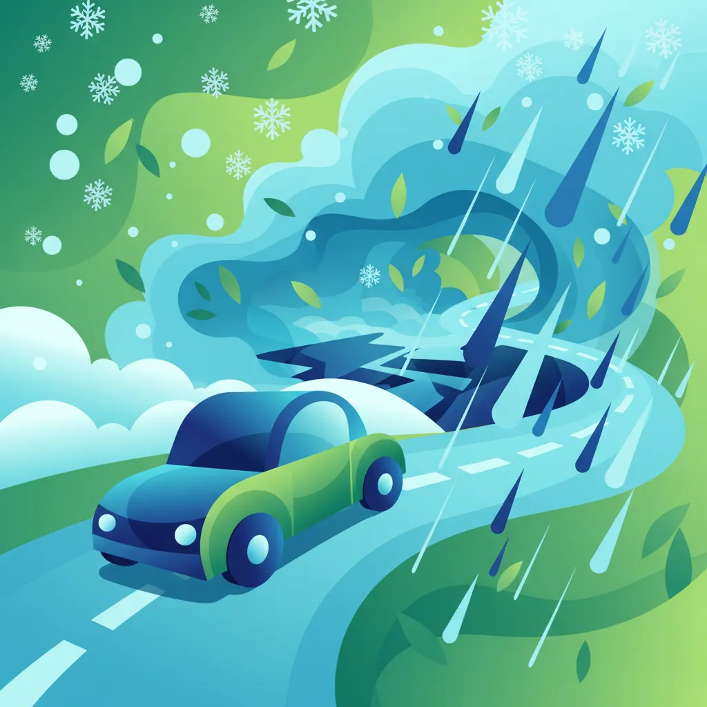 Wettereinflüsse: Wind, Regen, Schnee, Eis und Nebel Unterrichtsbild