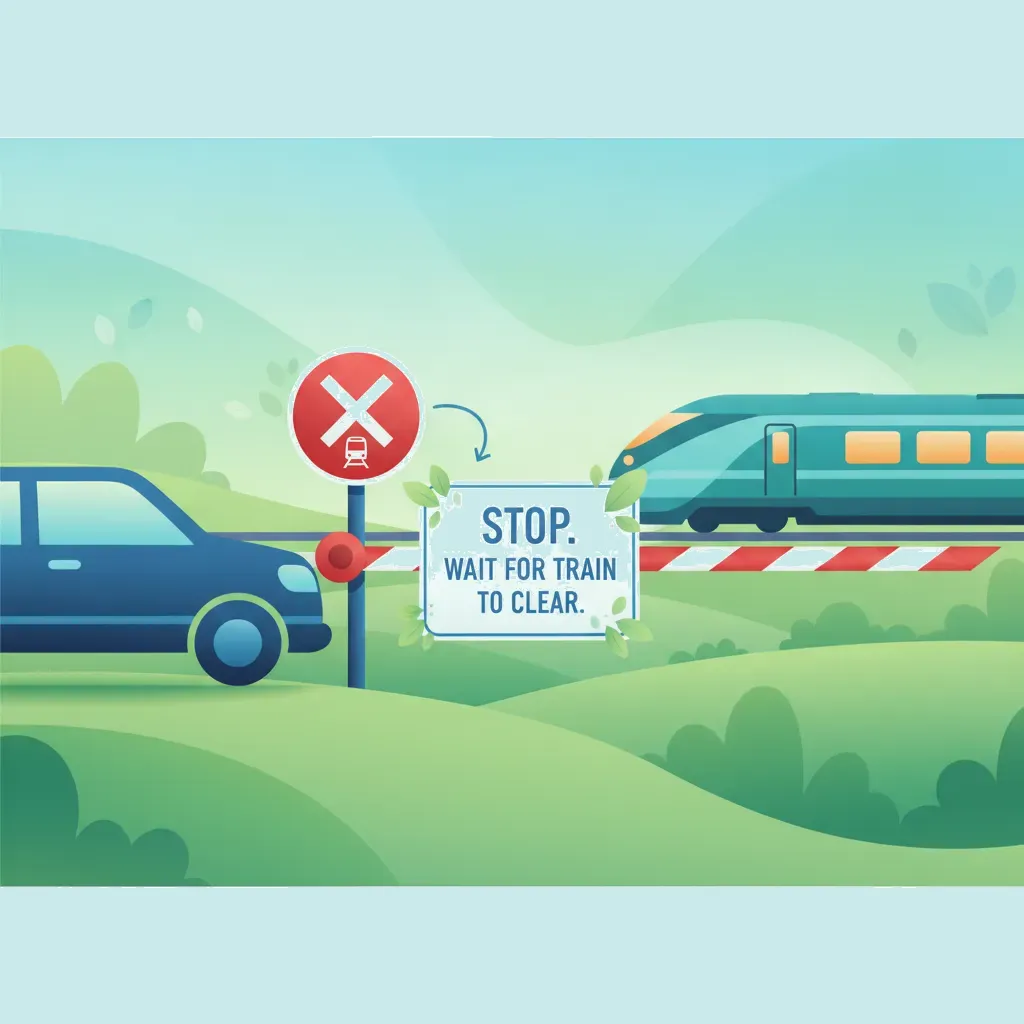 Cours de théorie du permis Passages à niveau : Procédures de sécurité