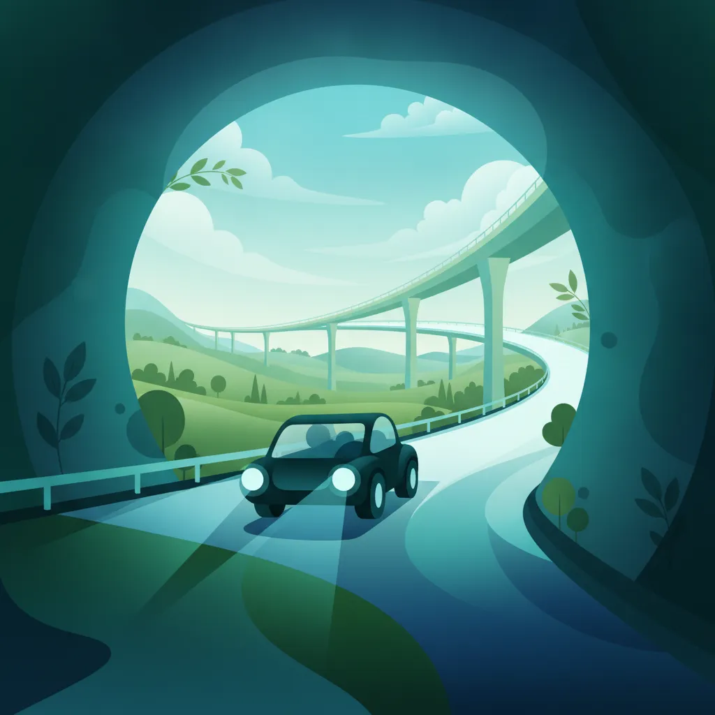 Tunnel- und Talbrückenbefahrung Unterrichtsbild