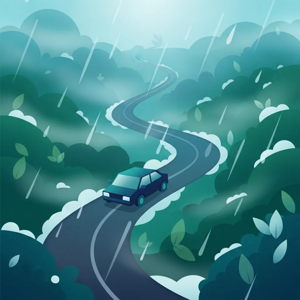 Image de la leçon Conditions météorologiques défavorables : pluie, brouillard, neige, glace