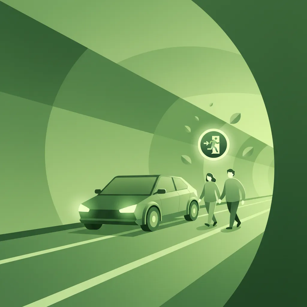Notfallstopps und Evakuierung in Tunneln Fahrtheoriestunde