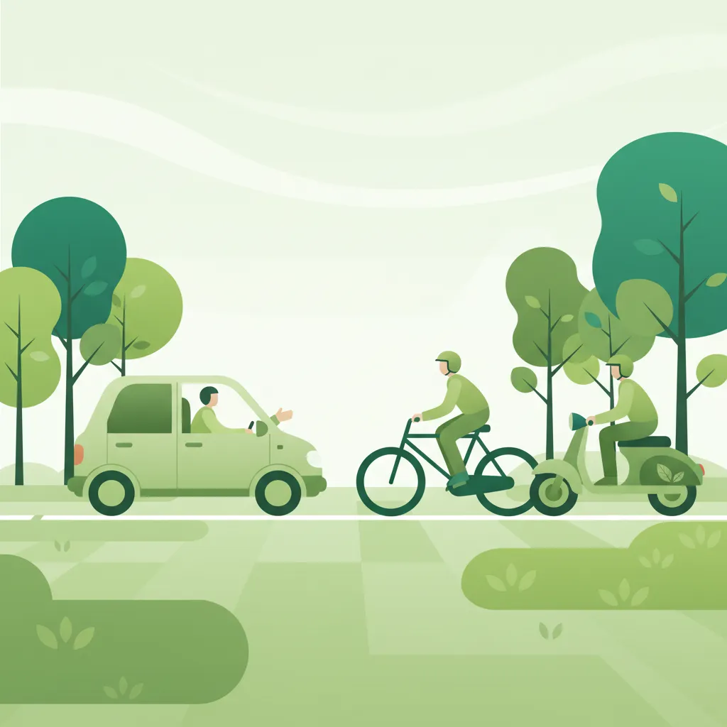 Interaktion mit Radfahrern und Mofas Unterrichtsbild