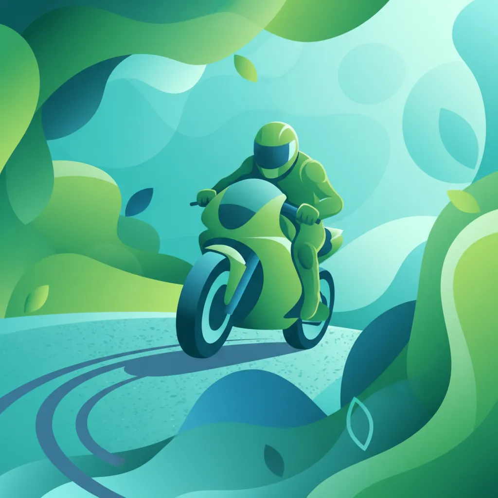 Notfallbremsungen mit Motorrad Unterrichtsbild