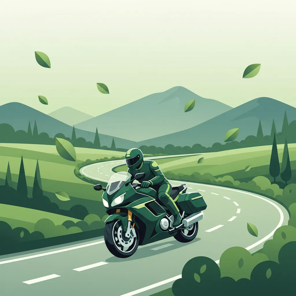 Fahren von Motorrädern mit großem Hubraum (grote motoren) Unterrichtsbild
