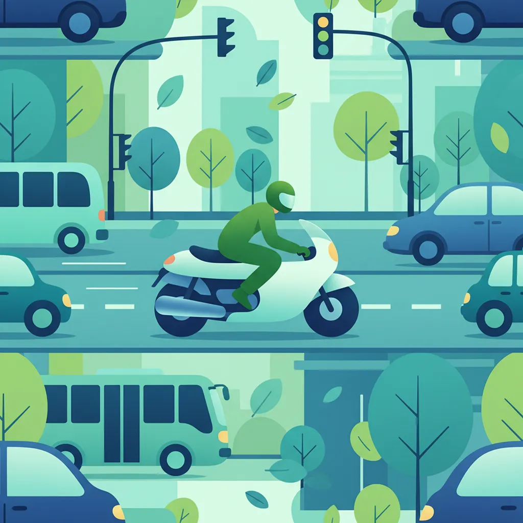 Allgemeine Verkehrsregeln für Leichtkrafträder Unterrichtsbild