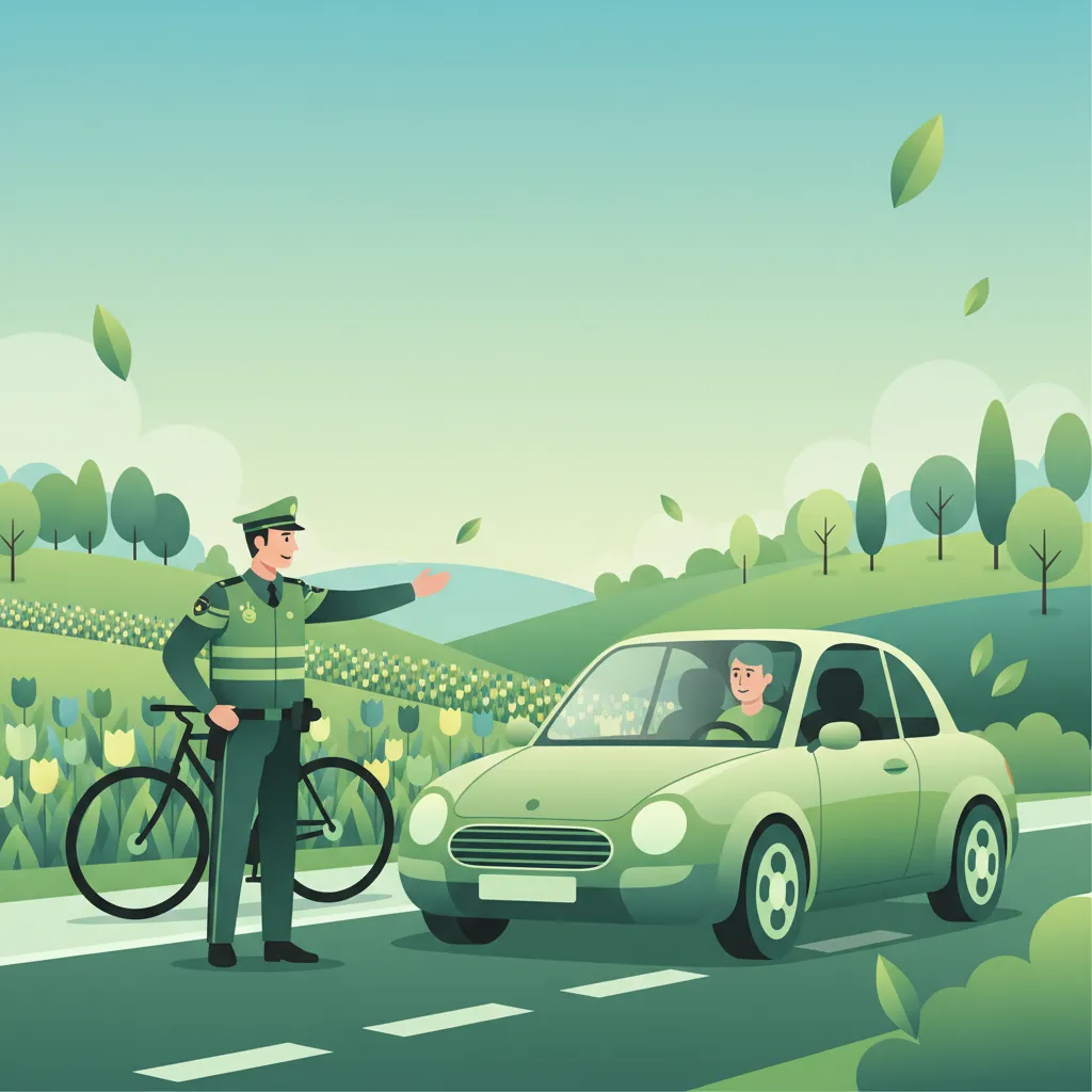 Polizeikontrollen (controle) und Rechte verstehen Unterrichtsbild