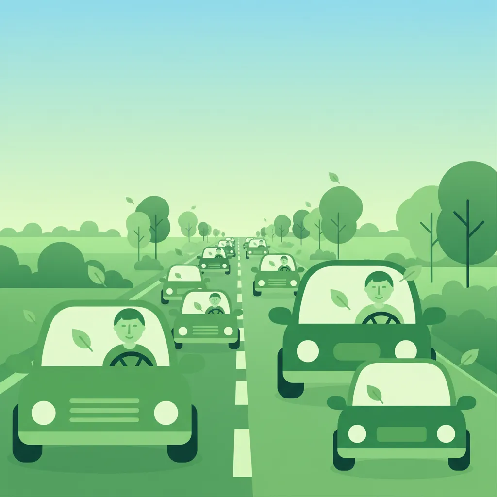 Stabilität beim Durchfahren von Verkehr Unterrichtsbild