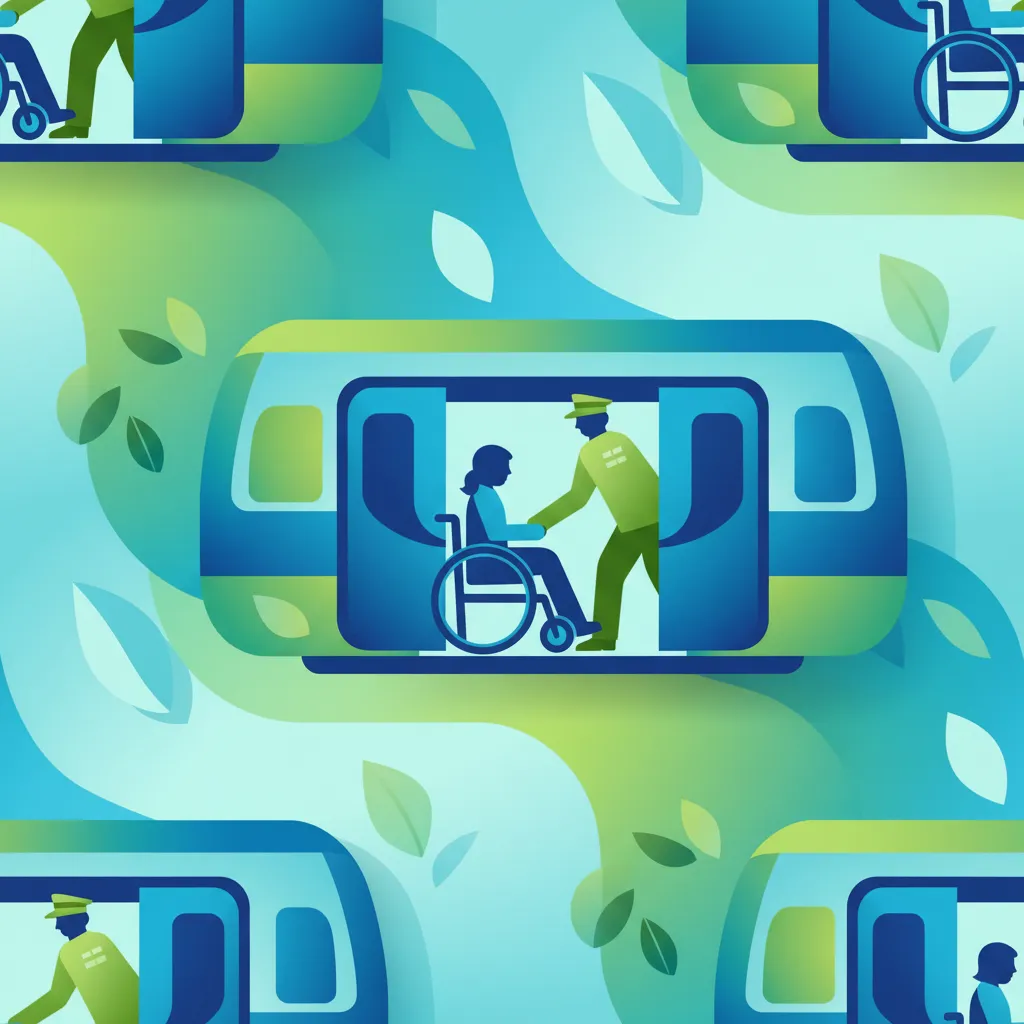 Ein- und Aussteigeverfahren, Hilfe für mobilitätseingeschränkte Fahrgäste Lektionsübersichtsbild