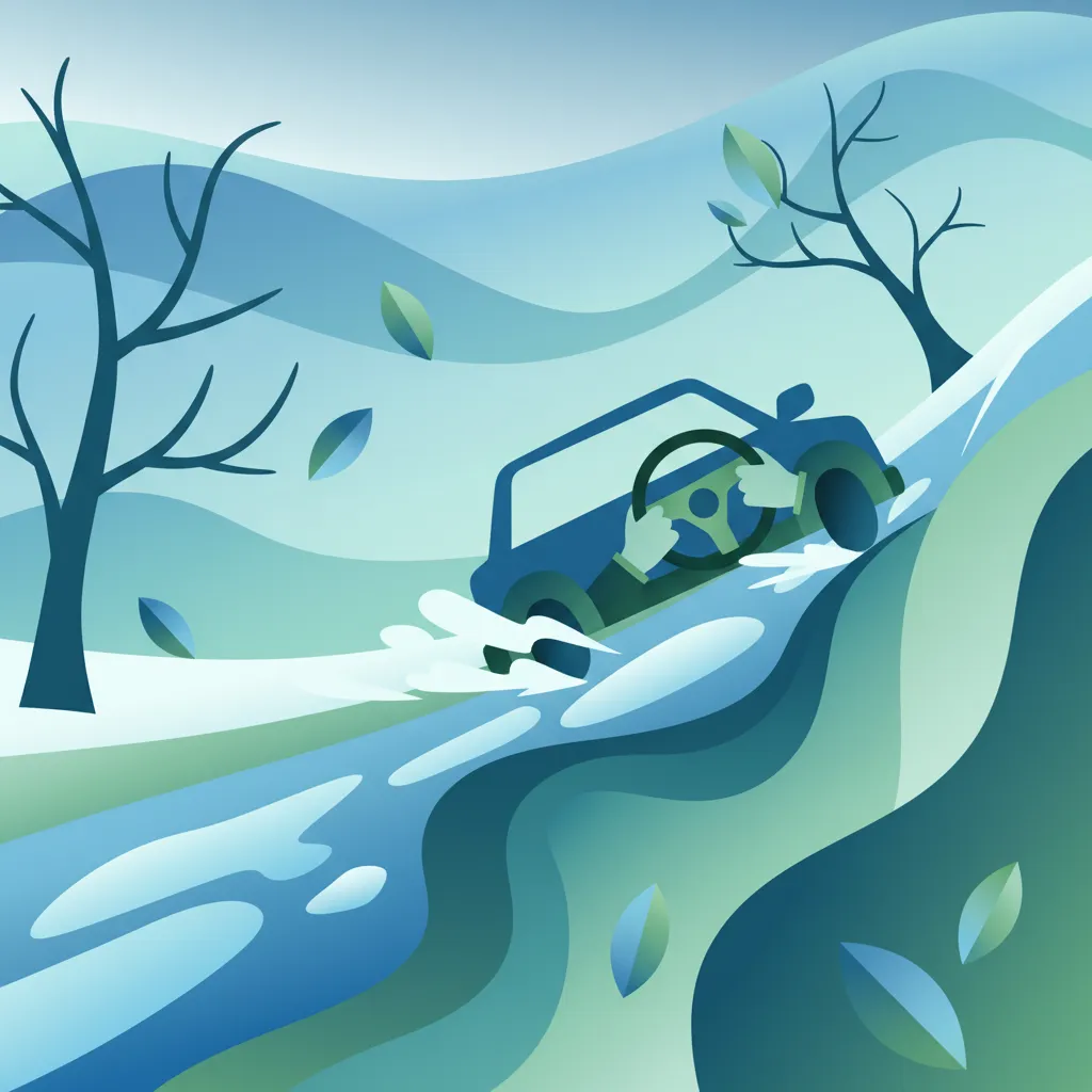 Winterfahren: Schnee, Eis und kalte Temperaturen Unterrichtsbild