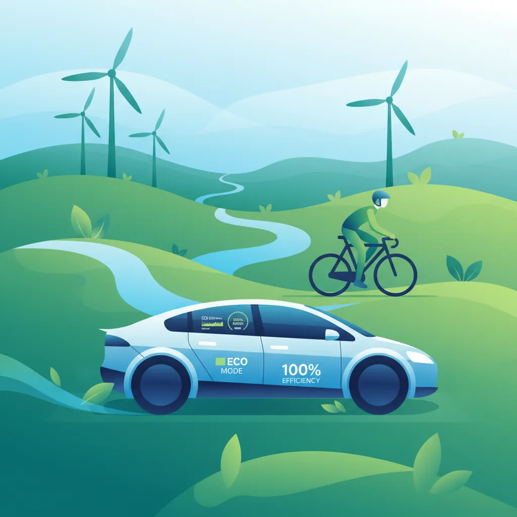 Prinzipien des Öko-Fahrverhaltens und Kraftstoff sparende Fahrweise Unterrichtsbild