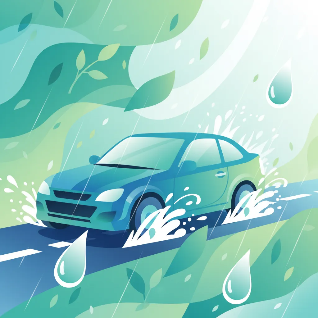 Fahren bei Regen und Nässe Unterrichtsbild