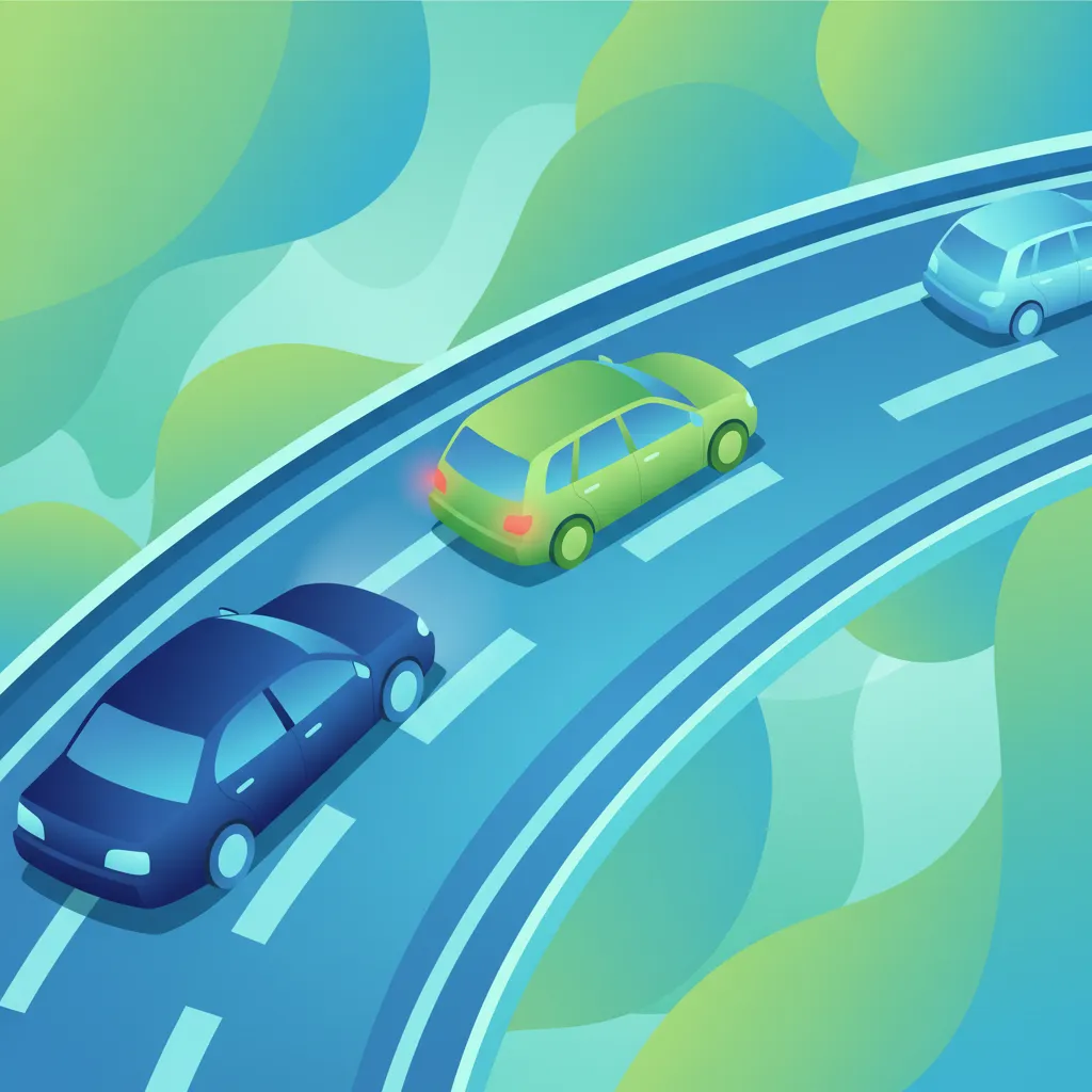 Auffahren auf Autobahnen und Einbiegen auf Schnellstraßen Unterrichtsbild