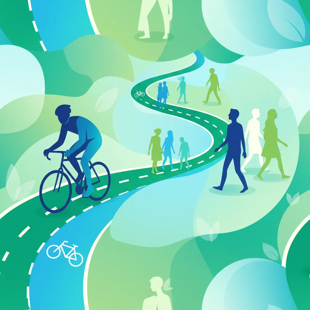 Radwege (Cykelbana) und gemeinsame Verkehrsflächen Unterrichtsbild