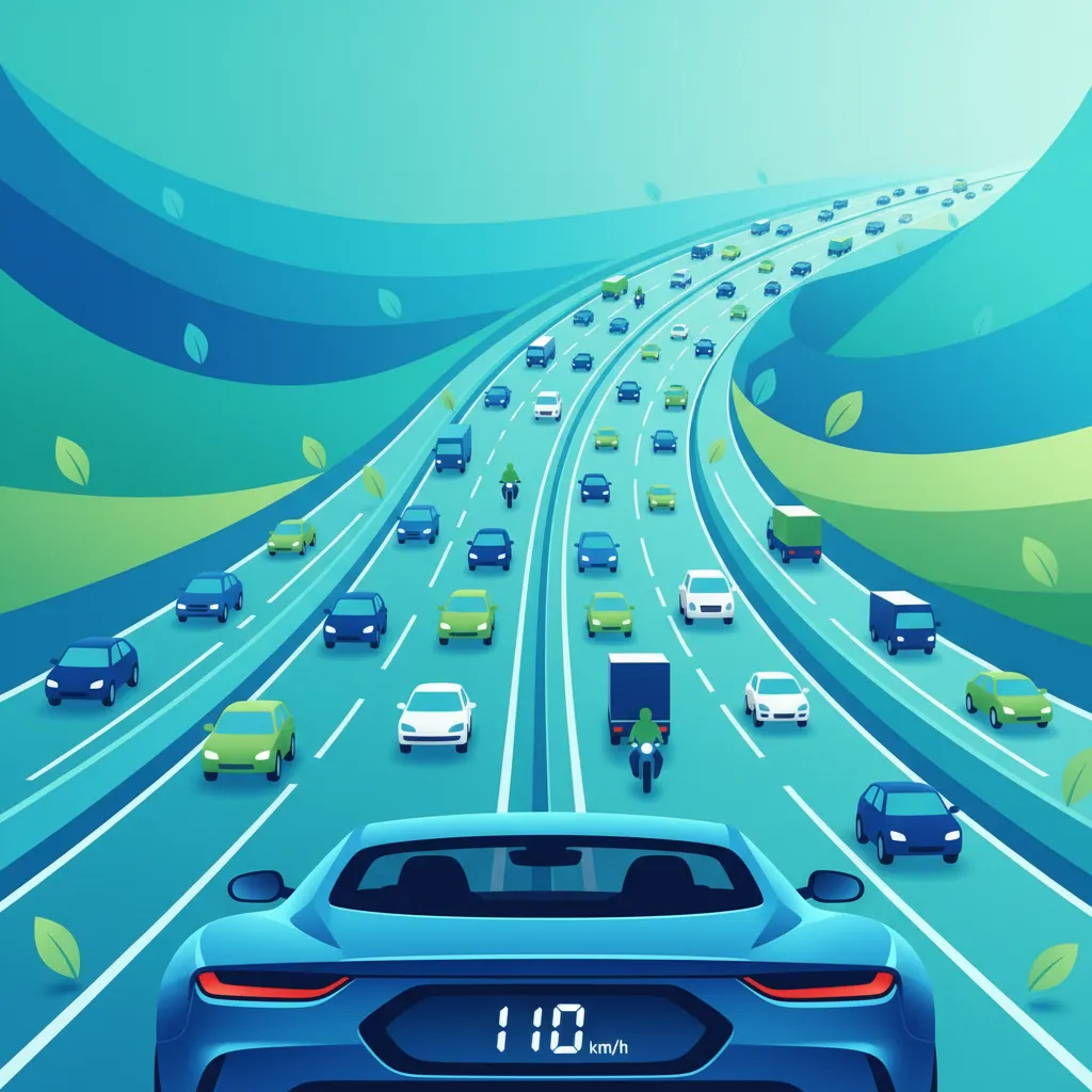 Geschwindigkeitsmanagement auf Autobahnen und Schnellstraßen Unterrichtsbild