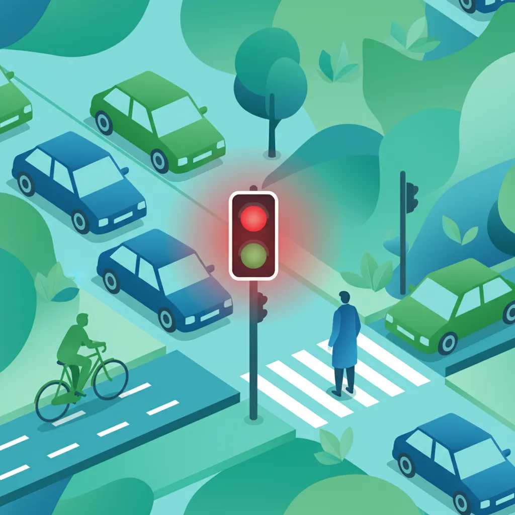 Verkehrssignale und Ampeln (Trafiksignaler) Unterrichtsbild