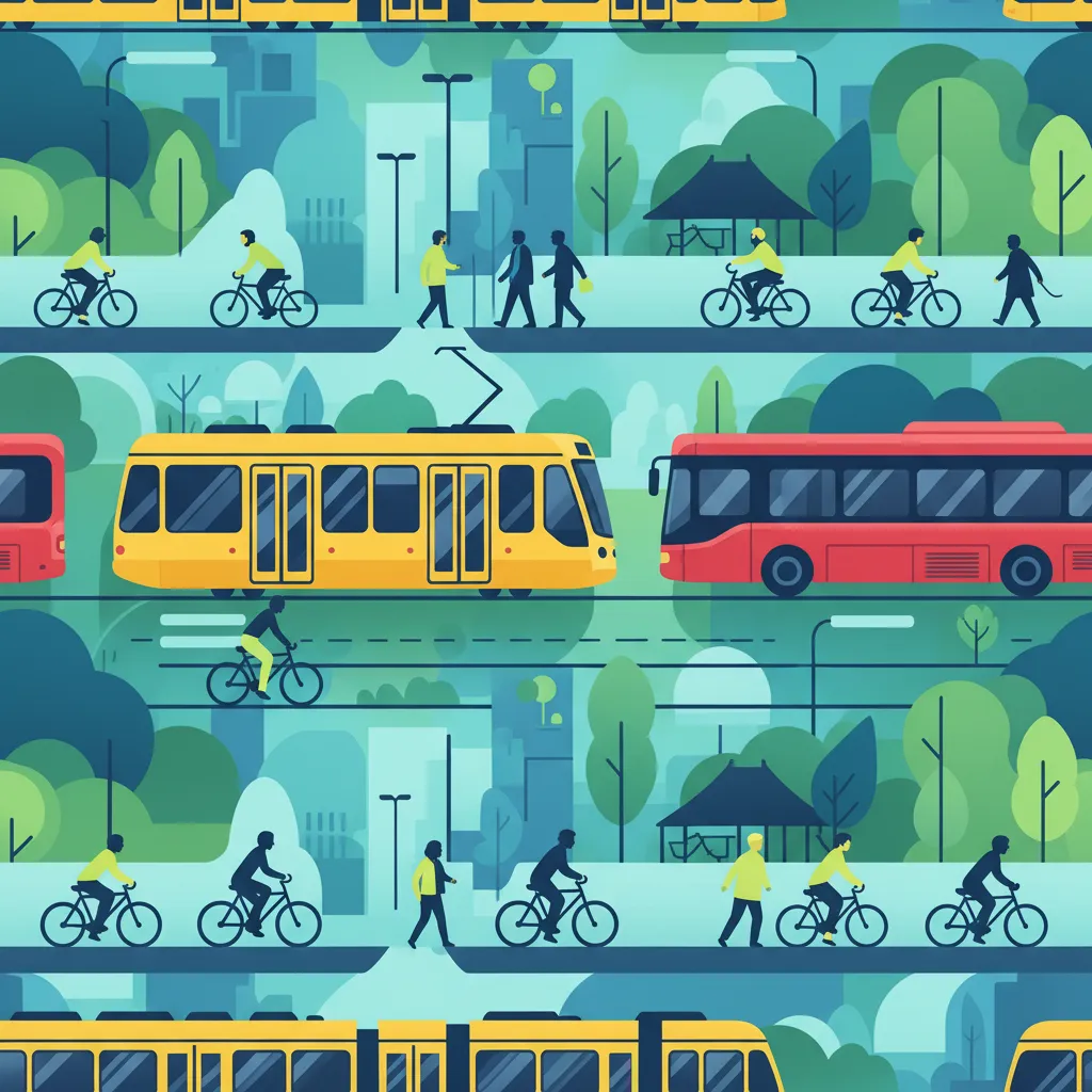 Interaktion med bussar, spårvagnar och kollektivtrafik lektionsbild