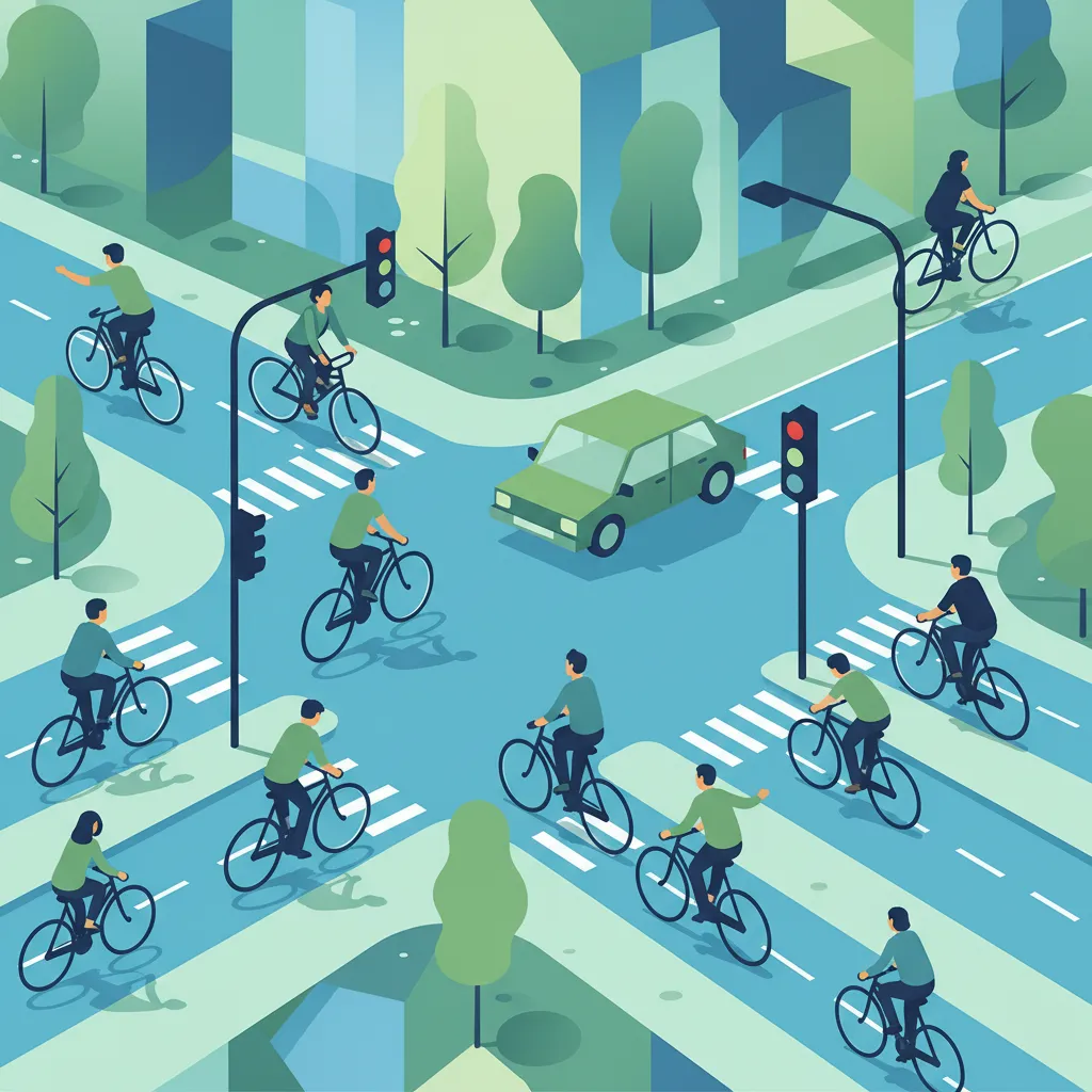 Cyklar och cykelbanor lektionsbild