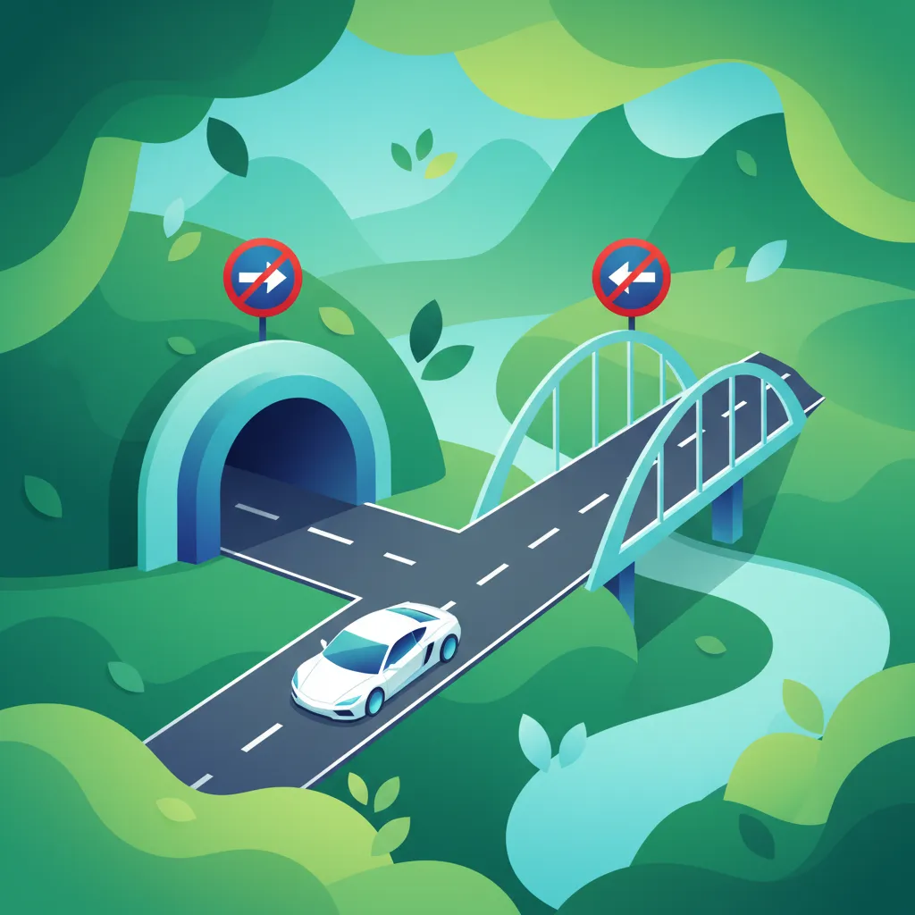 Vorrang in Tunnel- und Brückensituationen Unterrichtsbild