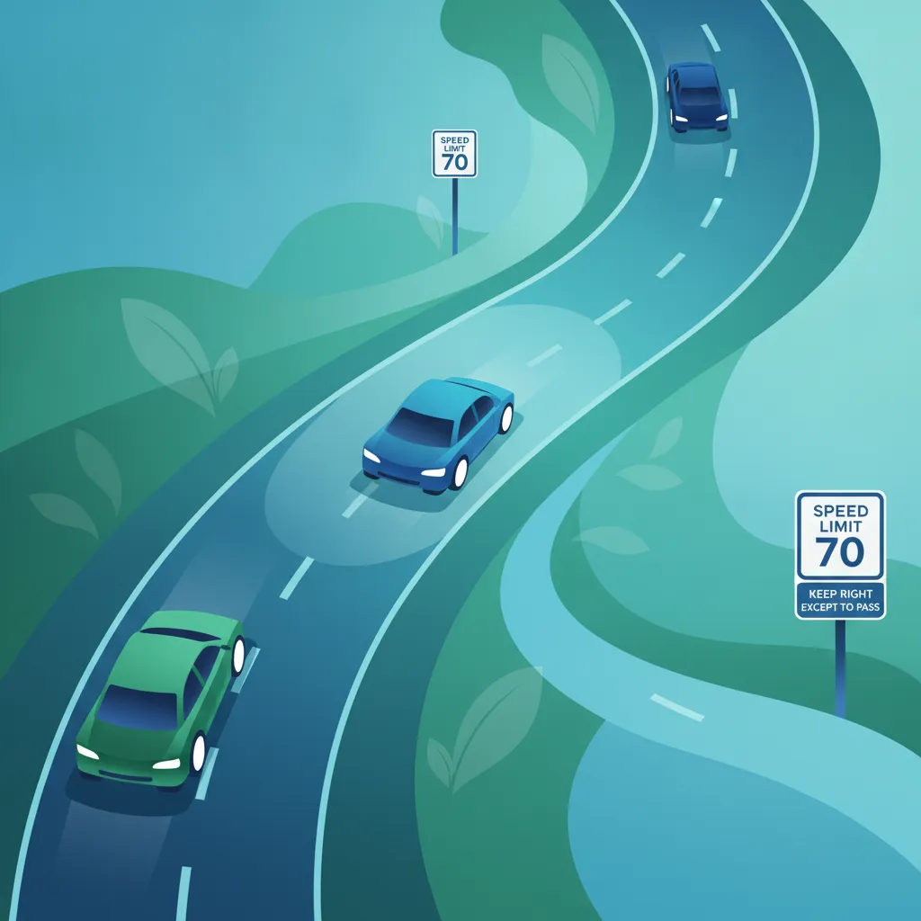 Obraz lekcji Etykieta i bezpieczeństwo na autostradzie