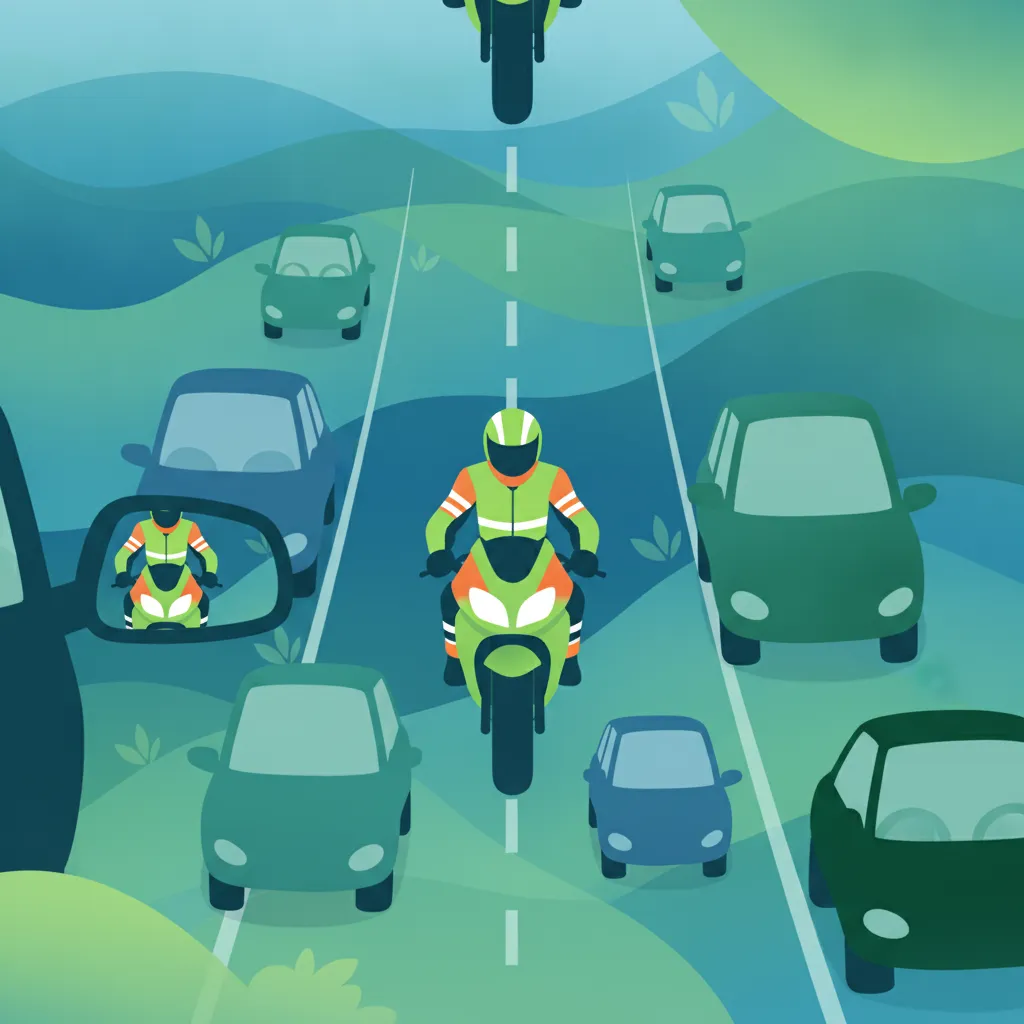 Obraz lekcji Zwiększanie widoczności motocyklisty