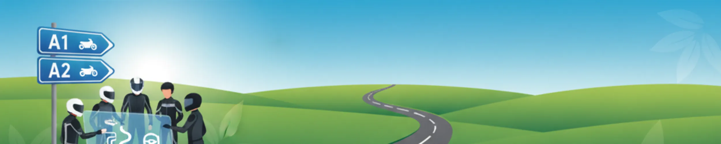Categorías de permiso de moto A1, A2 y A en Austria