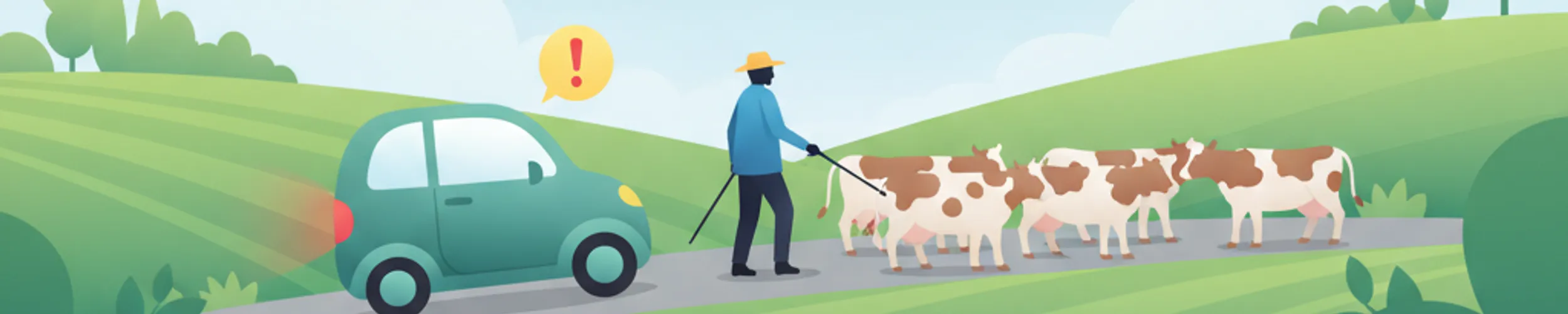 Conduire en sécurité près des animaux sur les routes belges