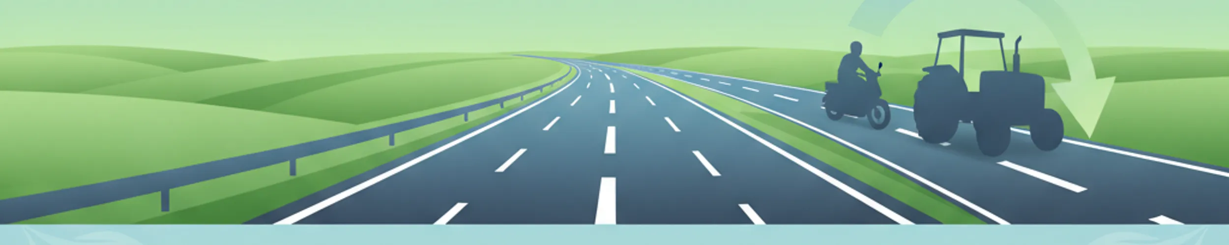 Auf belgischen Autobahnen verbotene Fahrzeuge
