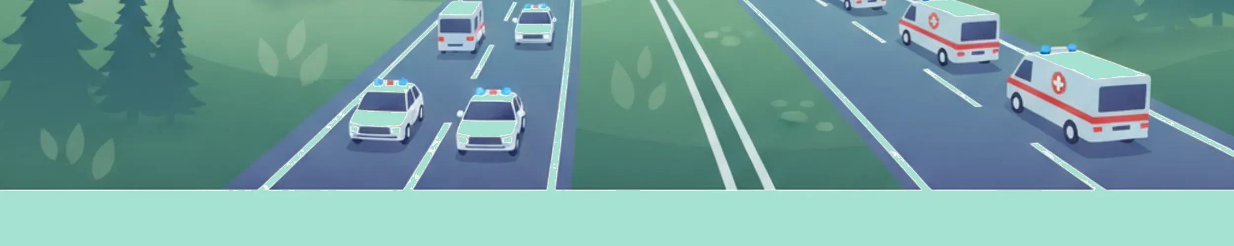Tworzenie korytarza ratunkowego na szwajcarskich autostradach