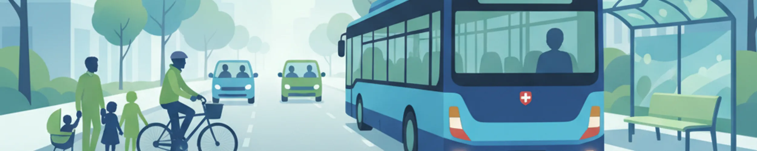 Bus-Bevorrechtigung und Regeln für den öffentlichen Nahverkehr in der Schweiz