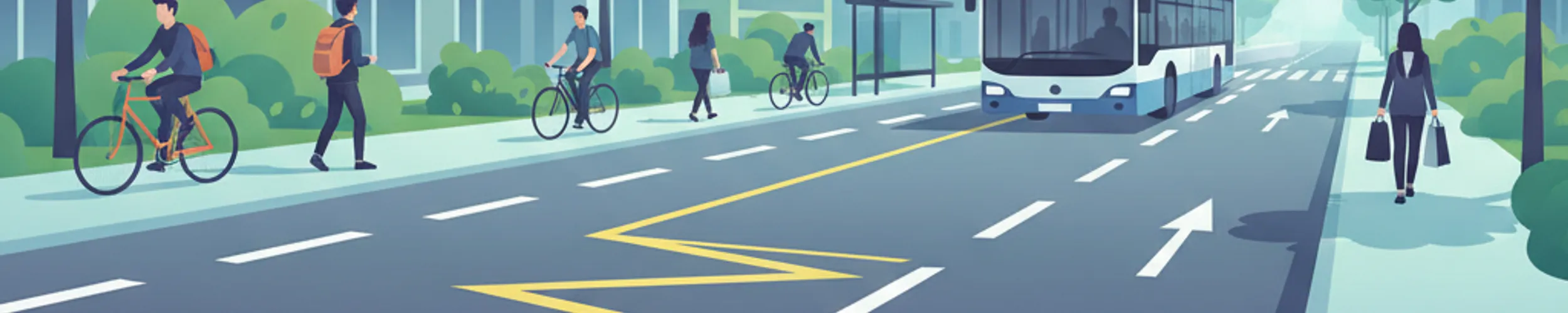 Swiss Rules for Bus Stops and Yellow Zigzag Markings