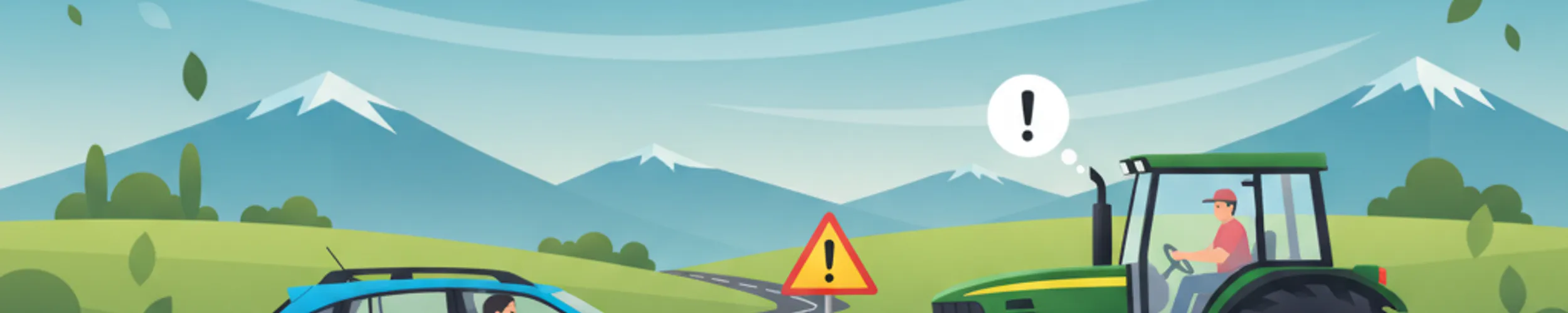Sécurité lors de l'insertion sur les routes publiques depuis des champs et des chemins agricoles en Suisse