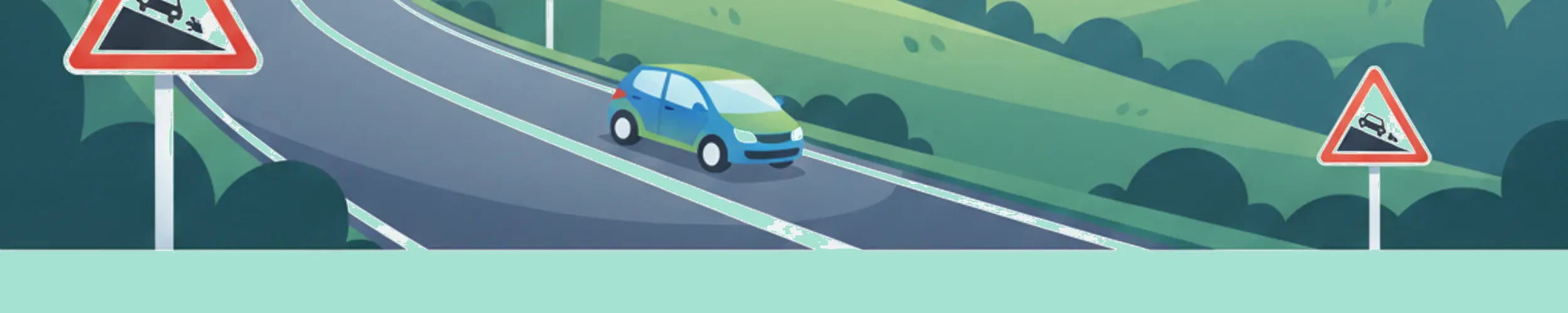 Fahren bei starken Gefällen in Deutschland