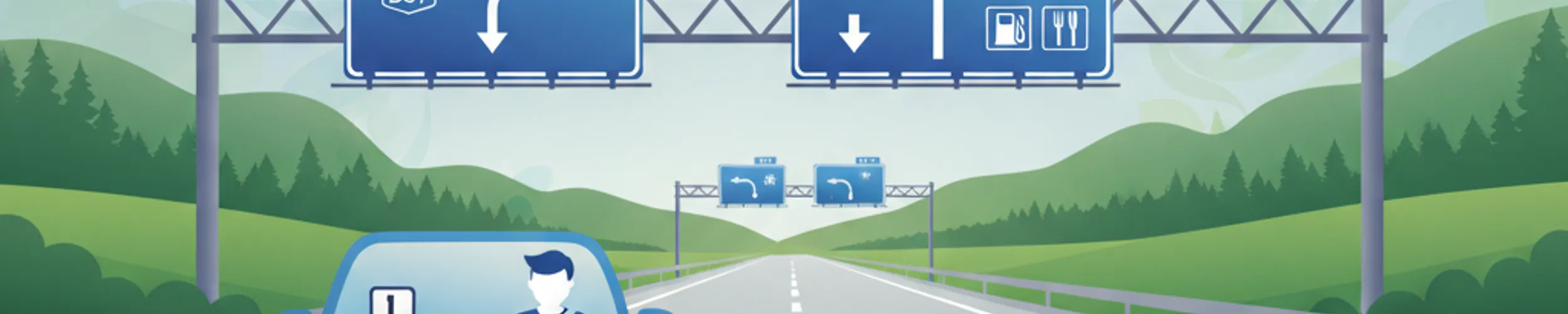 Señales de Información y Dirección en Autopistas Alemanas