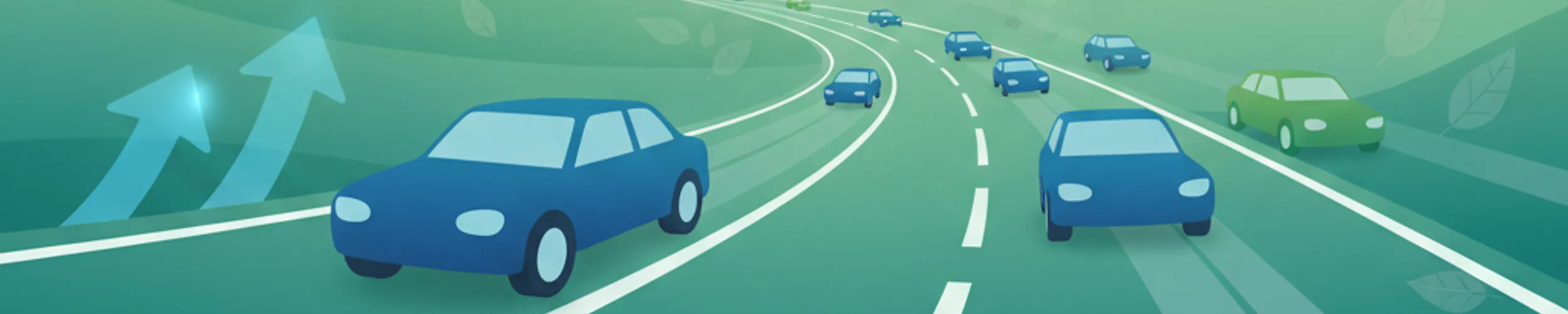 Regeln für das Einfahren auf Autobahnen und das Einfädeln in Dänemark