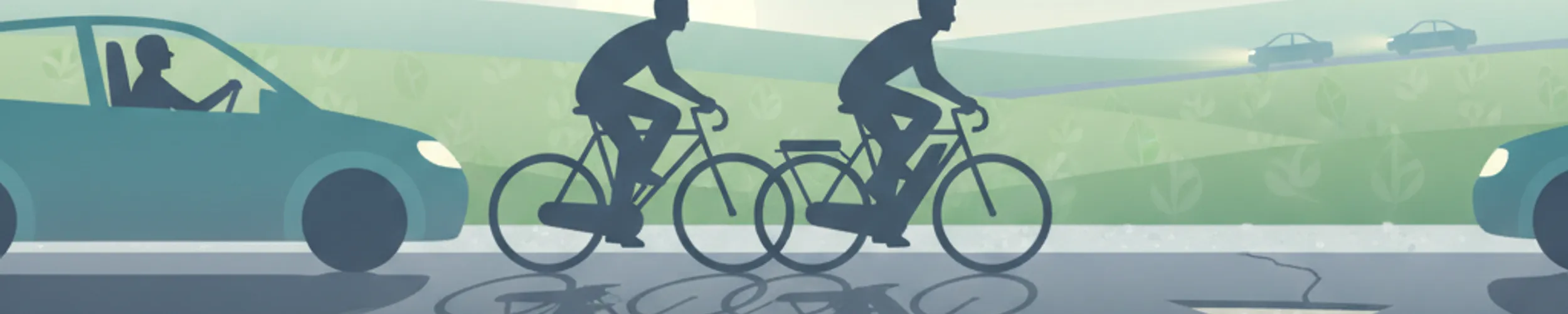 Überholen von Radfahrern und E-Bikes im dänischen Verkehr
