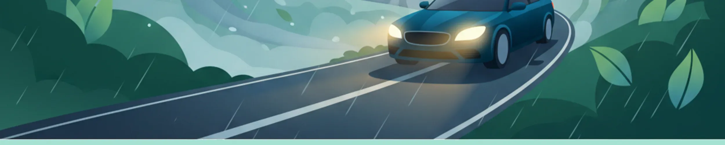 Visibilité et éclairage par mauvais temps : pluie, poussière et fumée