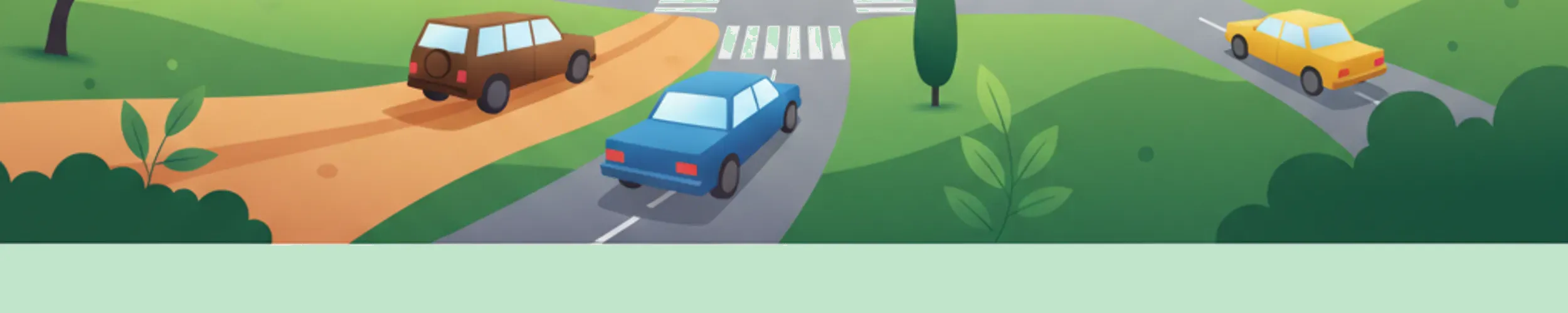 Vorfahrt an unbeschilderten Kreuzungen in Spanien