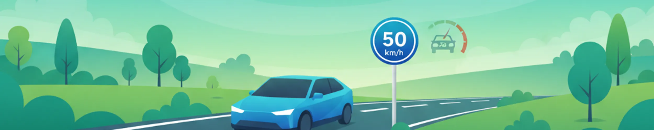 Limiti di velocità minimi e Regola del 50% in Spagna