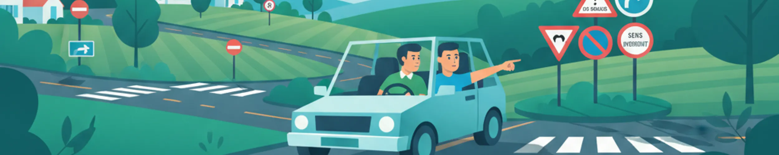 Begleitetes Fahren: Vorfahrts- und Schilderherausforderungen in Frankreich