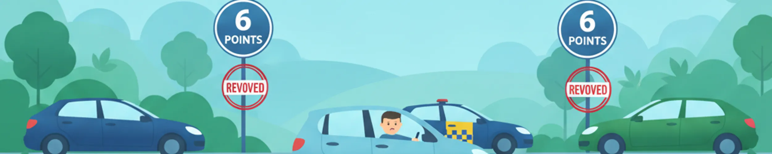 Puntos de Penalización para Nuevos Conductores y Revocación del Permiso en Gran Bretaña