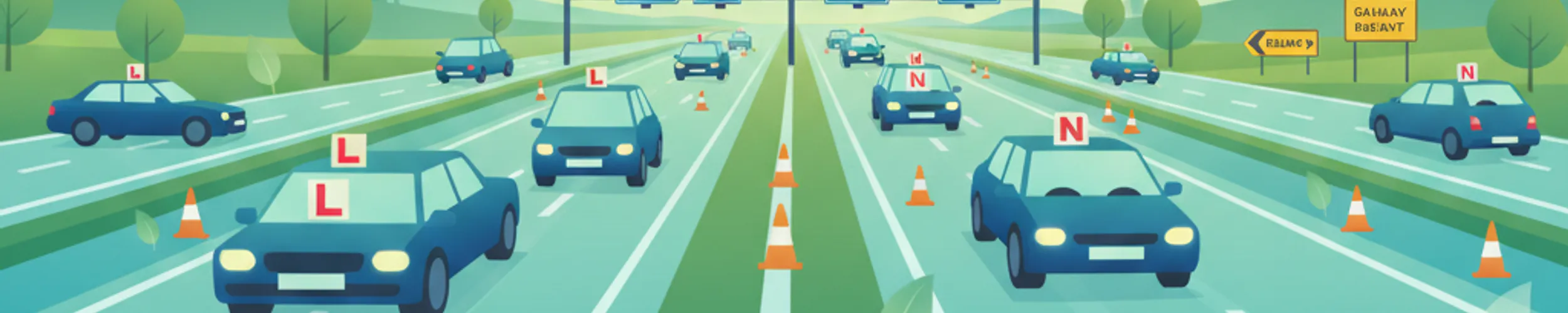 Risiken auf Autobahnen und Nationalstraßen für Fahranfänger und Fahrschüler in Irland