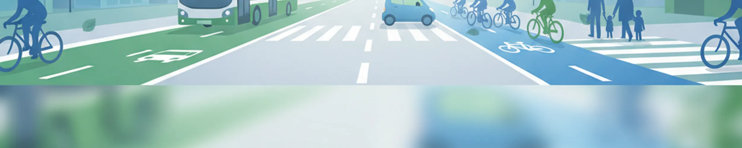 Vías de autobús y carriles bici: Esenciales para el Test de Teoría de Conducir Irlandés