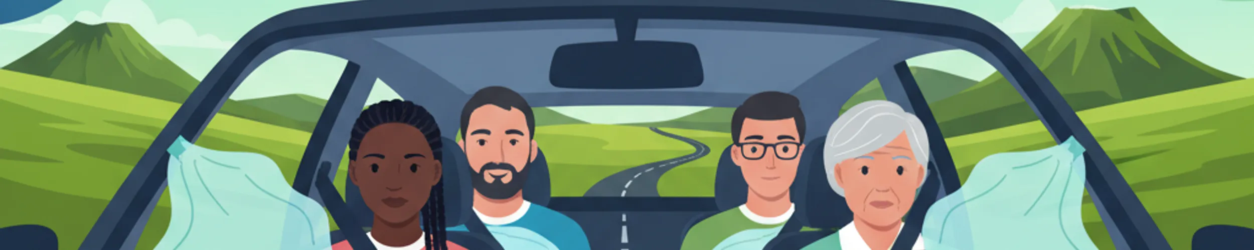 Passive Safety: Airbags and Seatbelts for Icelandic Driving Theory