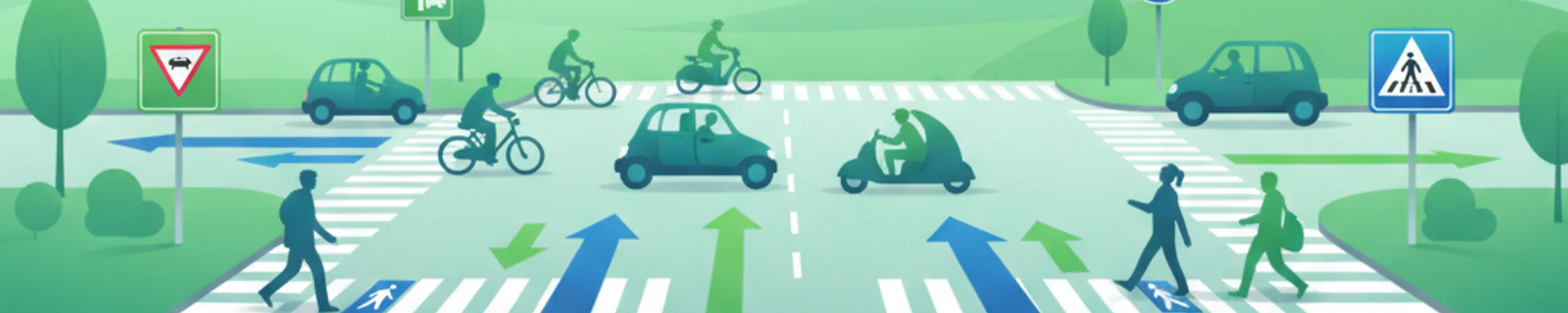 Règles de virage italiennes aux intersections