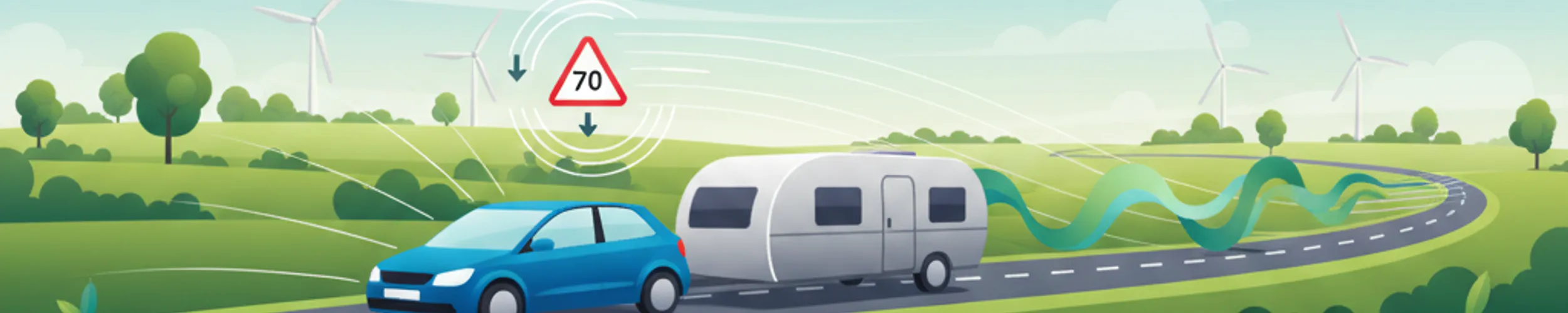 Remorquage de caravanes : limitations de vitesse, stabilité et freinage aux Pays-Bas