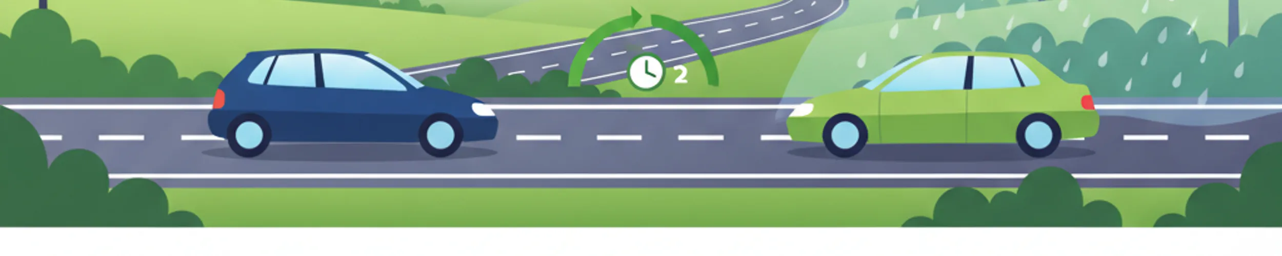 Sicherer Abstand im niederländischen Straßenverkehr